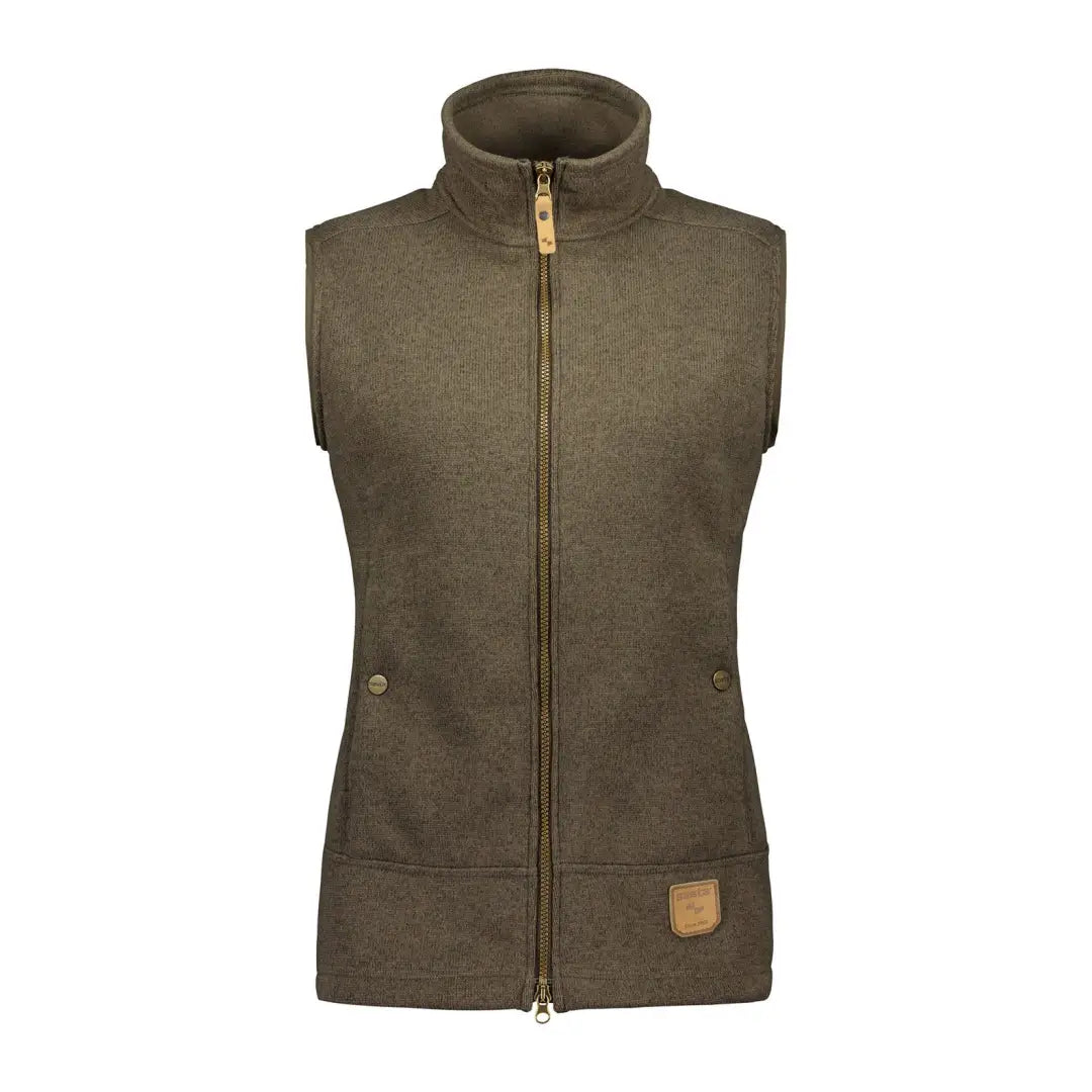 Olive green sleeveless Sasta Womens Vilja Vest for country clothing and outdoor adventures