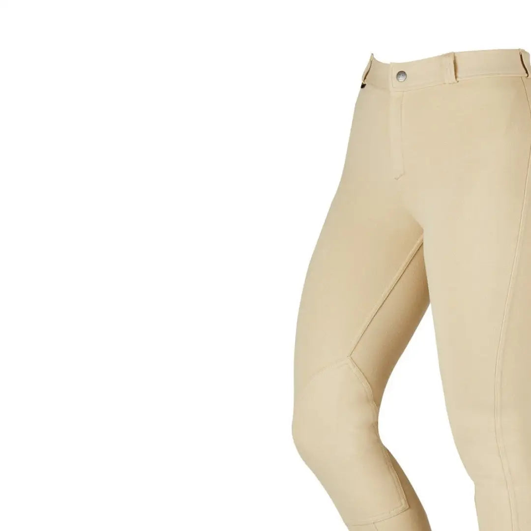 Beige Saxon Warm Up Cotton Jodhpurs II perfect for stylish country clothing