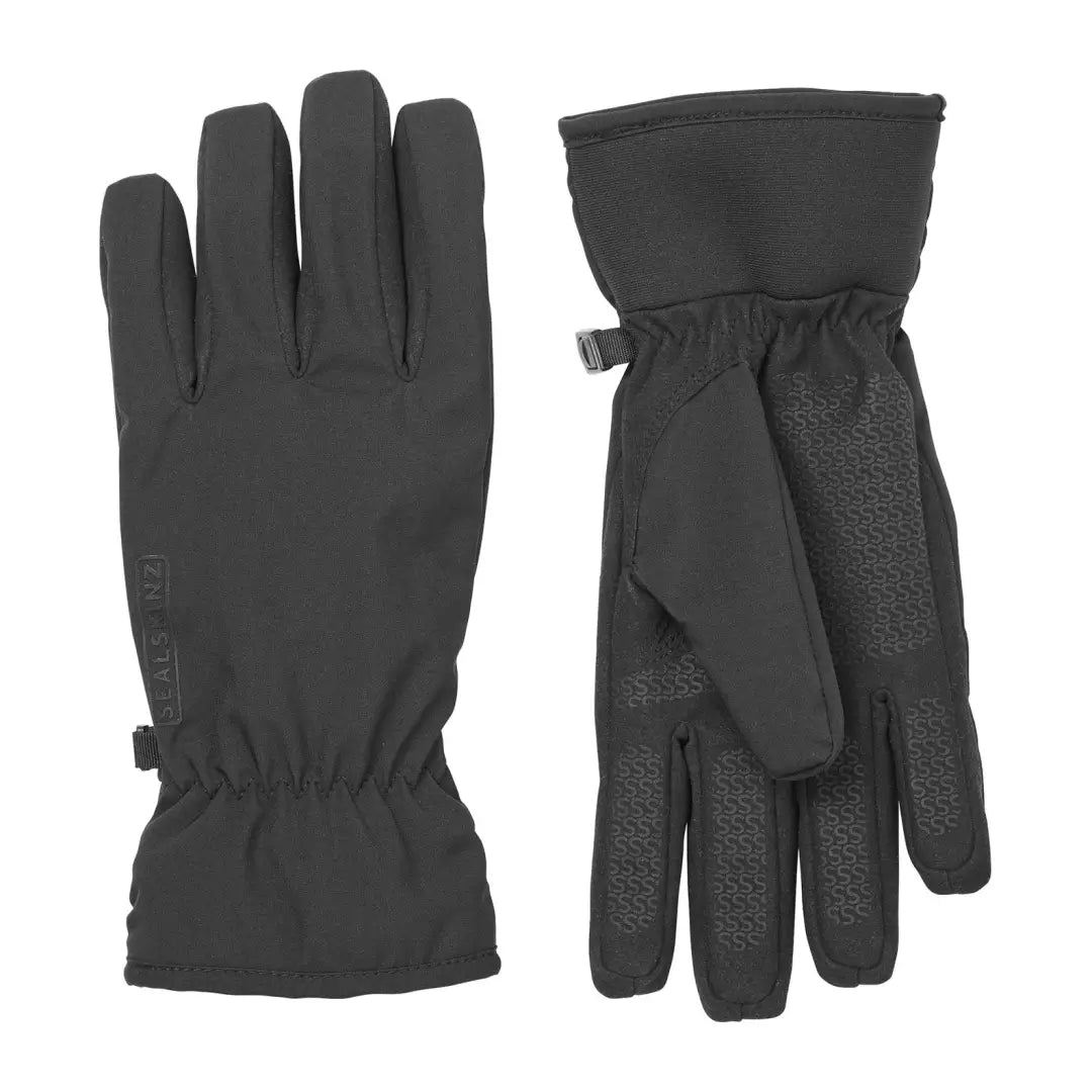 Black Sealskinz Griston Gloves for outdoors, perfect for country clothing and hunting