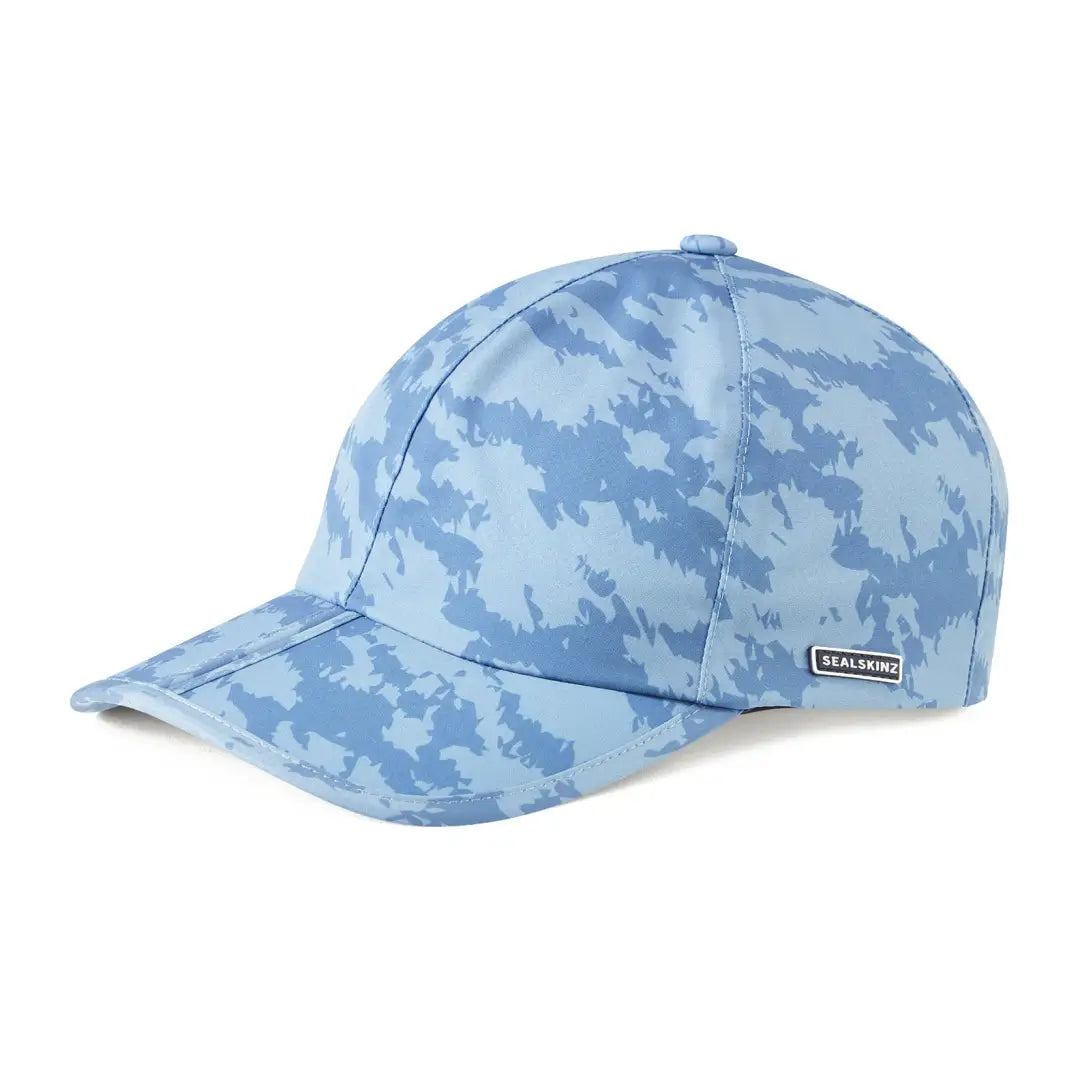 Blue camouflage baseball cap from Sealskinz, perfect for country clothing and outdoor adventures