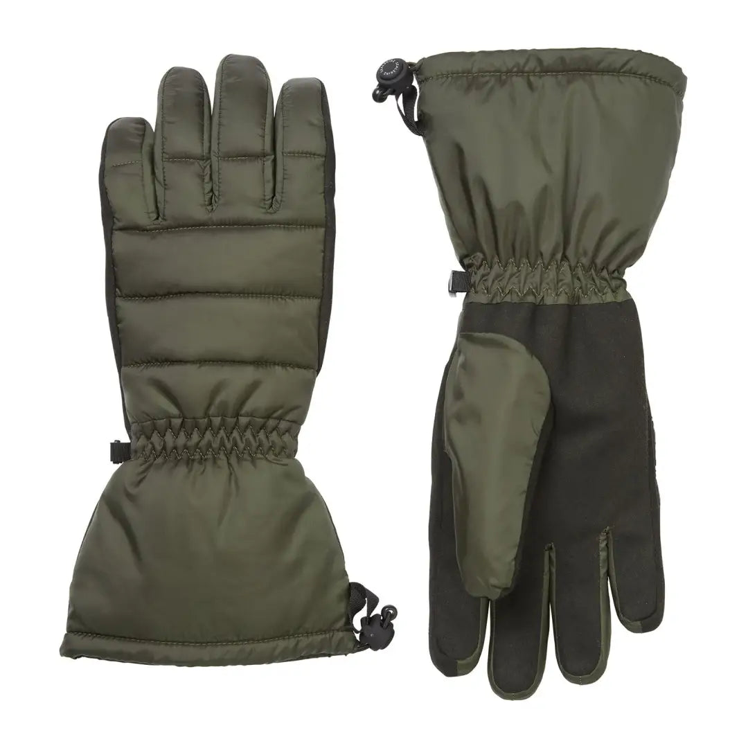 Olive green Sealskinz Tivetshall gloves offer heavy duty protection and lightweight comfort