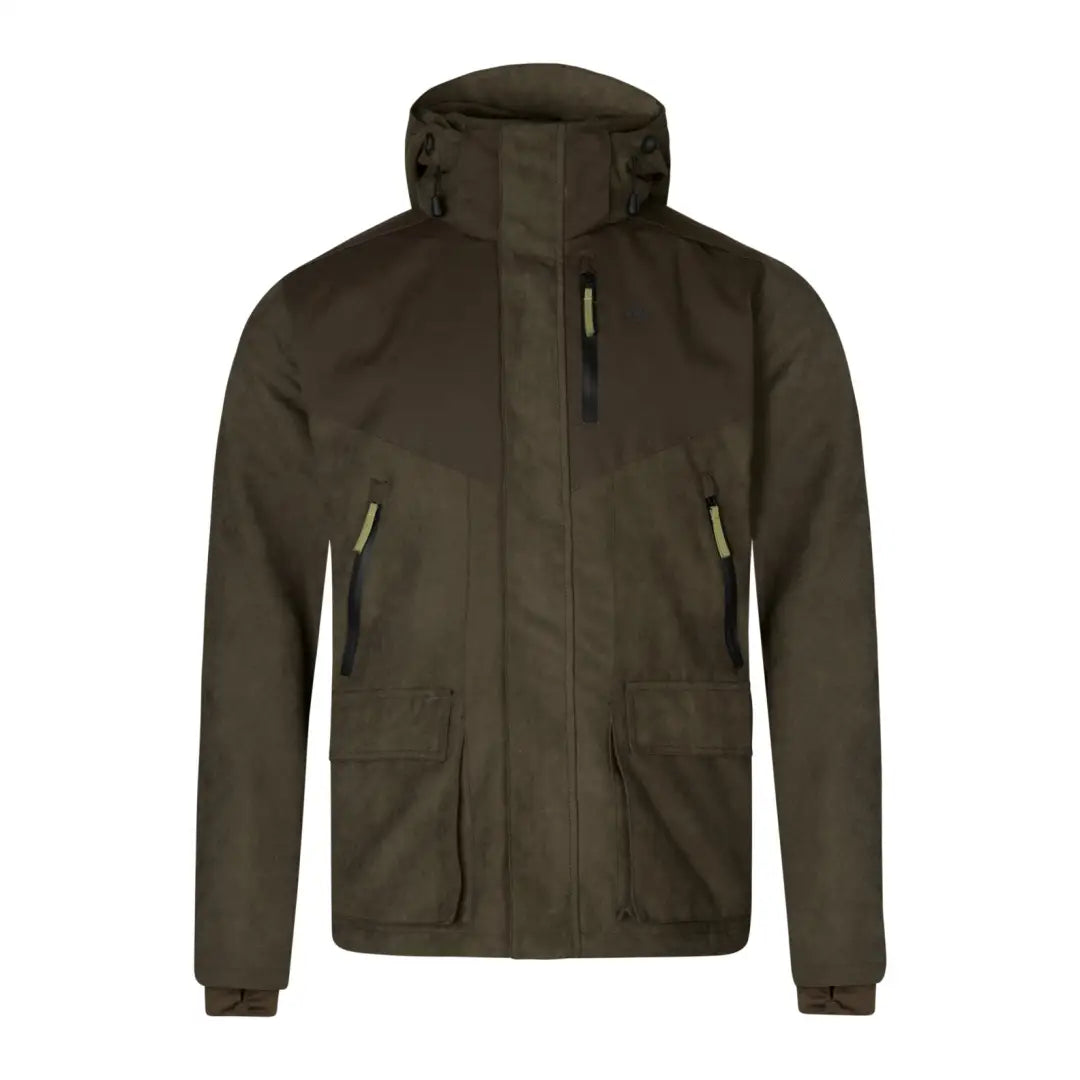 Dark green Seeland Helt II Jacket, a warm jacket perfect for stand hunting with pockets