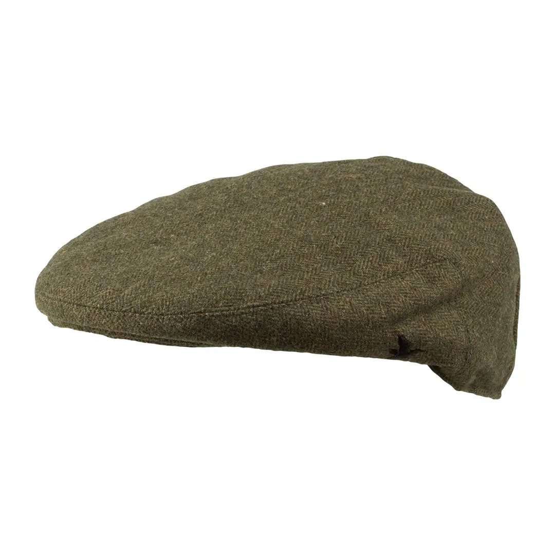 Olive green textured sixpence hat perfect for country clothing and hunting adventures