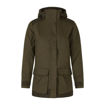 Dark green Seeland Key-Point Kora Jacket with multiple pockets for outdoor adventures