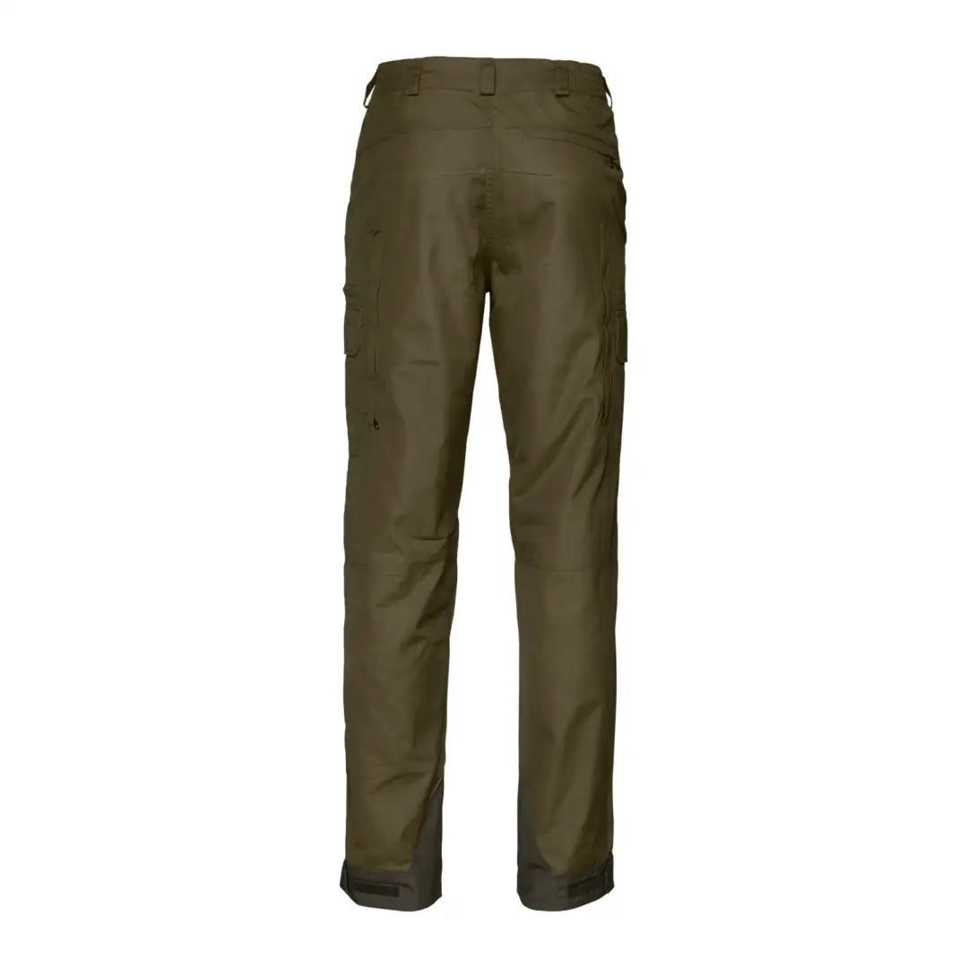 Olive green Seeland Key-Point Reinforced Shooting Trousers with side pockets and straight legs