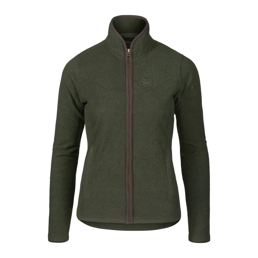 Dark green Seeland Ladies Woodcock Fleece jacket with full-length zipper