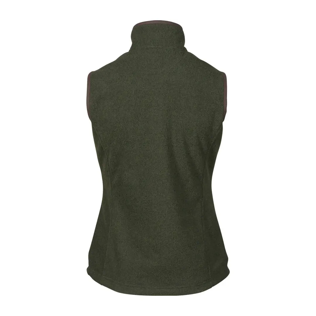 Dark green sleeveless Seeland Ladies Woodcock Fleece Vest with high collar