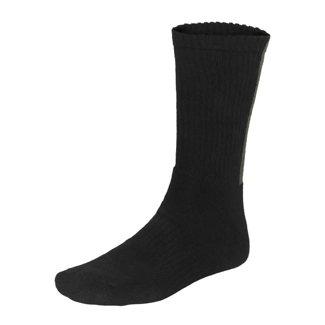 Black ribbed cuff sock from Seeland Moor 3-Pack, perfect moor socks for everyday wear