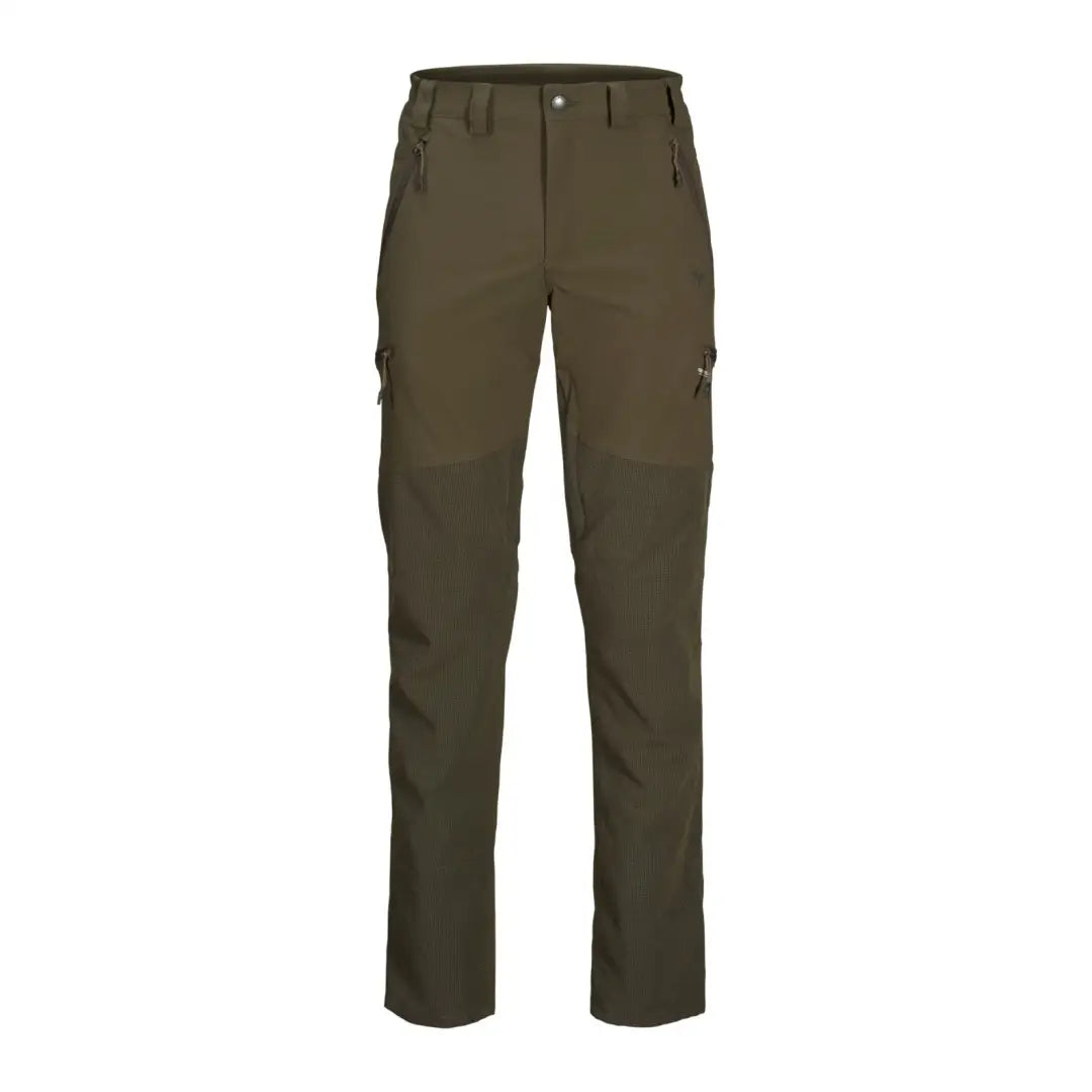 Olive green cargo pants with pockets, perfect outdoor membrane trousers for adventures