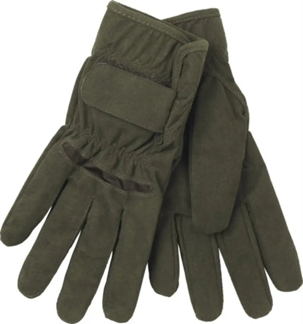 Pair of olive green Seeland Shooting Gloves for tactical or military use