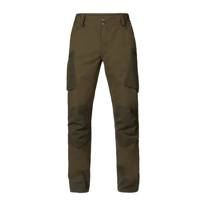 Olive green Seeland Trax Trousers with reinforced knees, perfect for country clothing and hunting