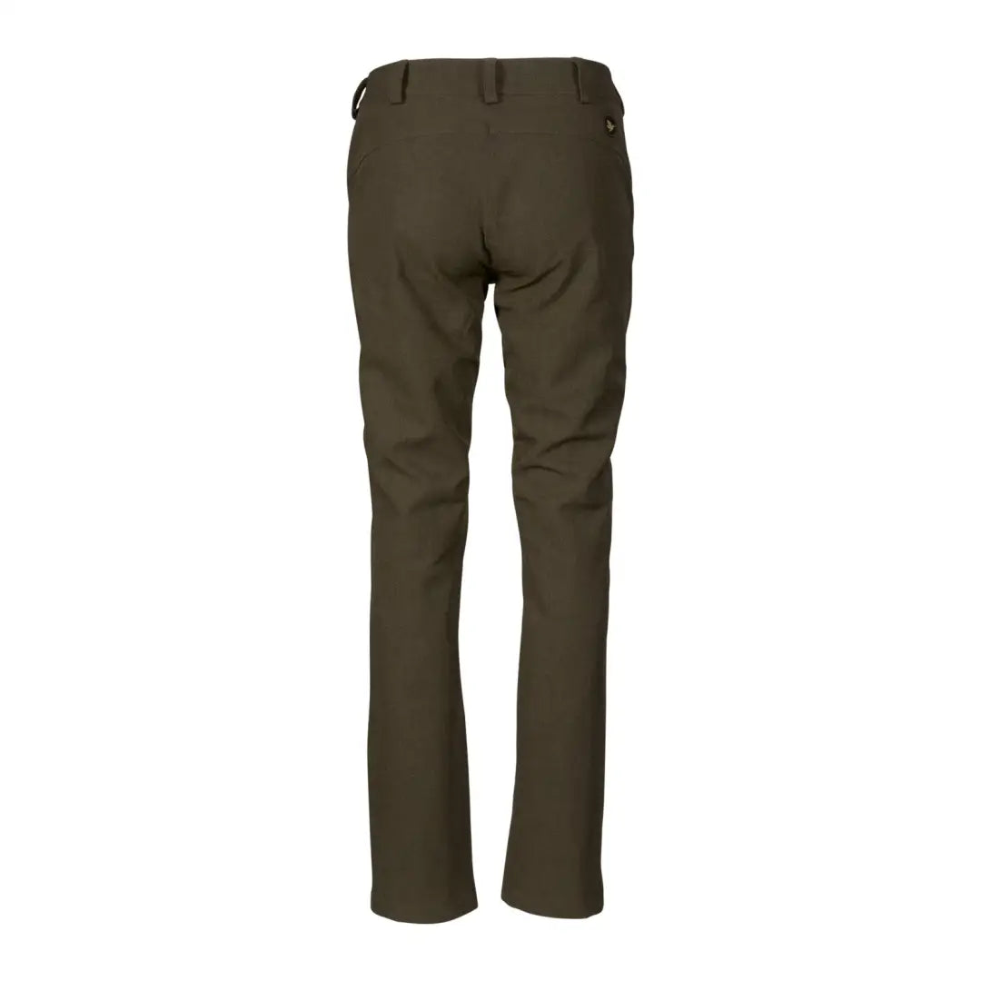 Olive green Seeland Woodcock Advanced Women’s Trousers with belt loops and pockets