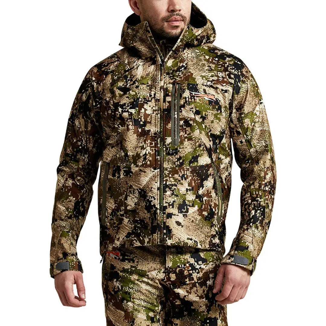 Camouflage Sitka Thunderhead Jacket, perfect for country clothing and hunting trips