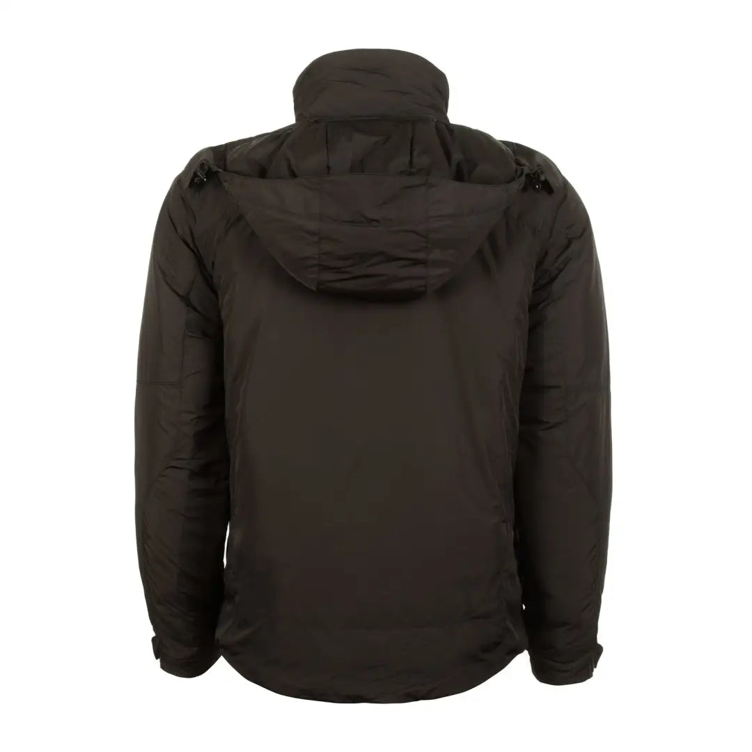 Black hooded winter jacket with high collar from Snugpak Arrowhead Technical Insulated