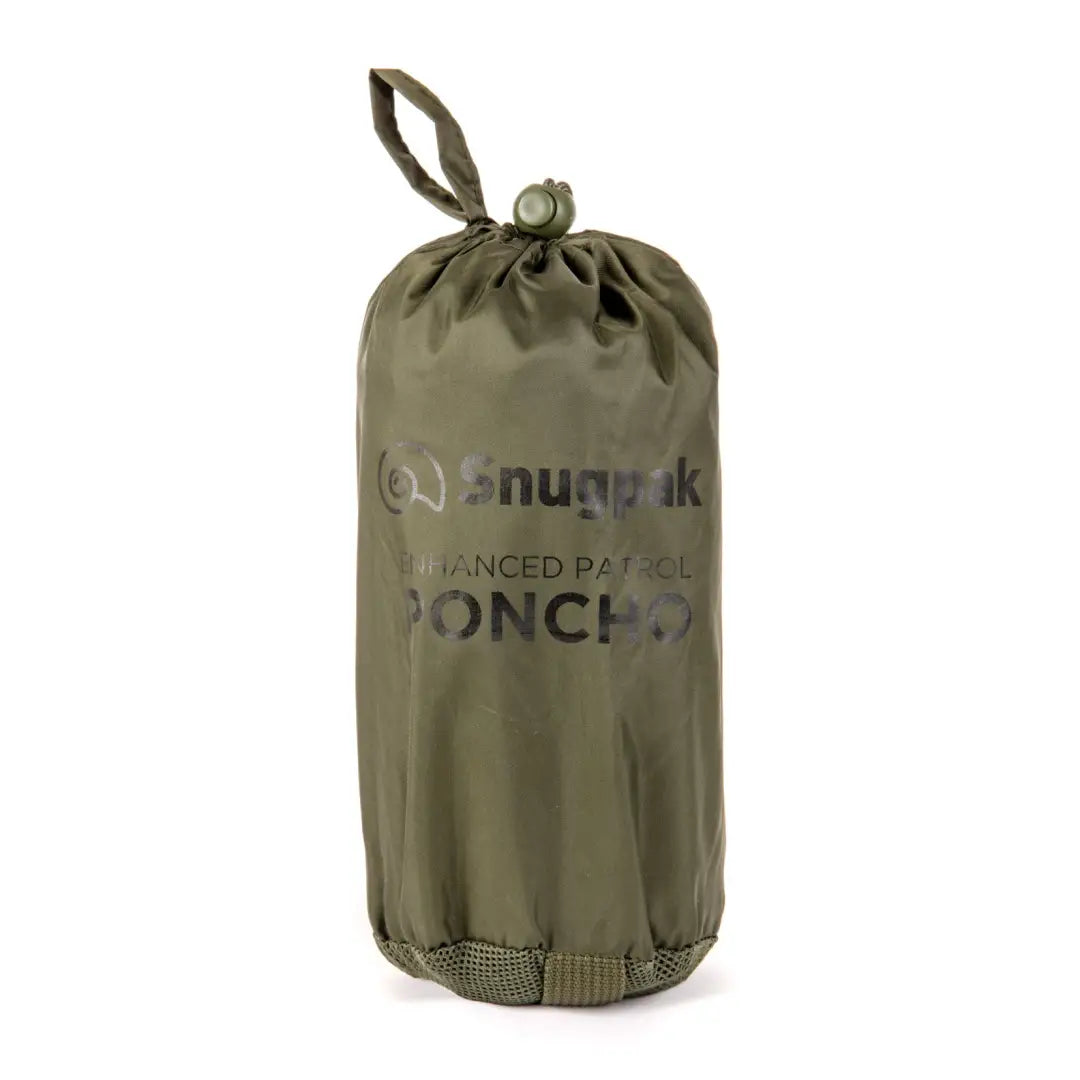 Olive green Snugpak stuff sack for the Enhanced Patrol Poncho storage solution