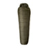 Olive green mummy sleeping bag with quilted sections for an exhilarating outdoor experience