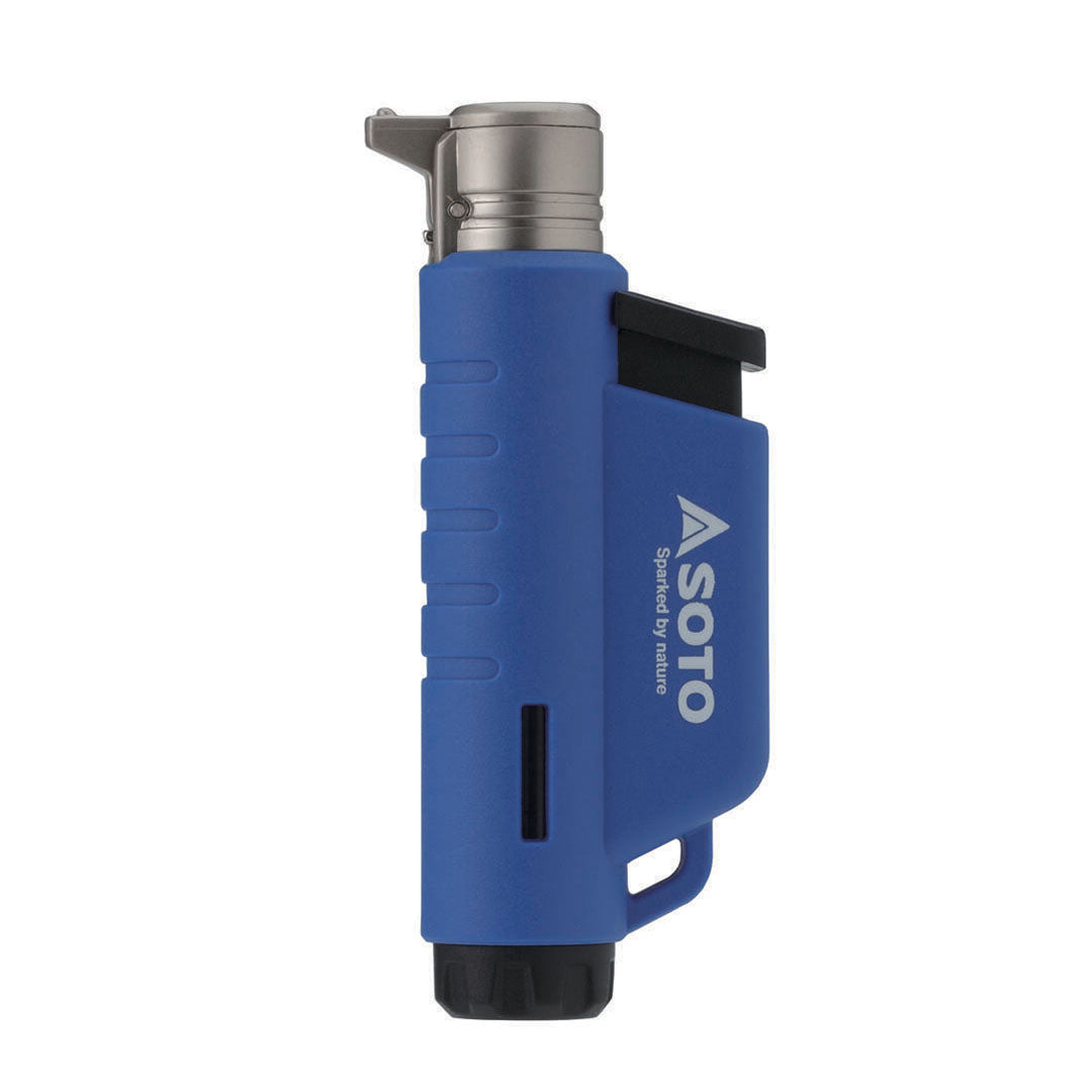 Blue and silver Soto Micro Torch Vertical lighter for all your lighting needs