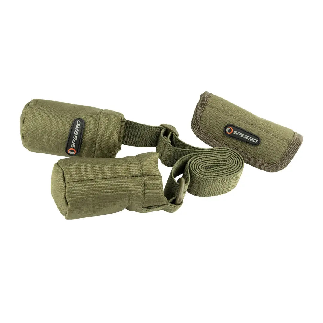 Olive green neoprene Speero Adjustable Tiptops for securely holding fishing rods