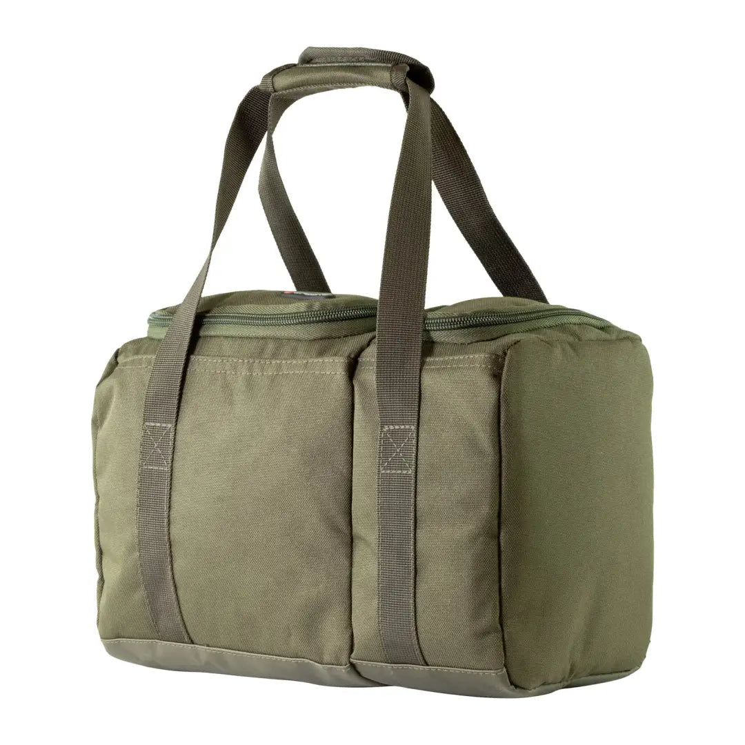 Olive green Speero Brew Kit Bag with multiple carrying straps for easy transport