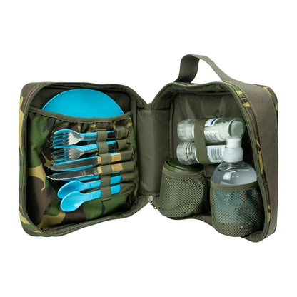 Compact Speero Cutlery Pouch with portable camping cookware, utensils, and containers