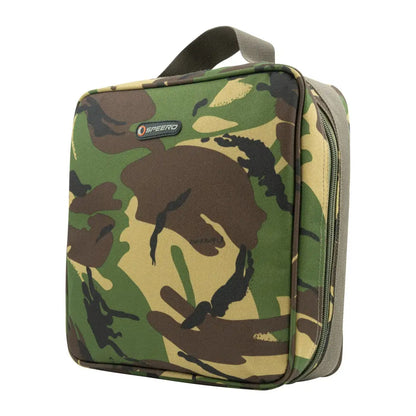 Camouflage-patterned Speero Cutlery Pouch with handle for easy carrying