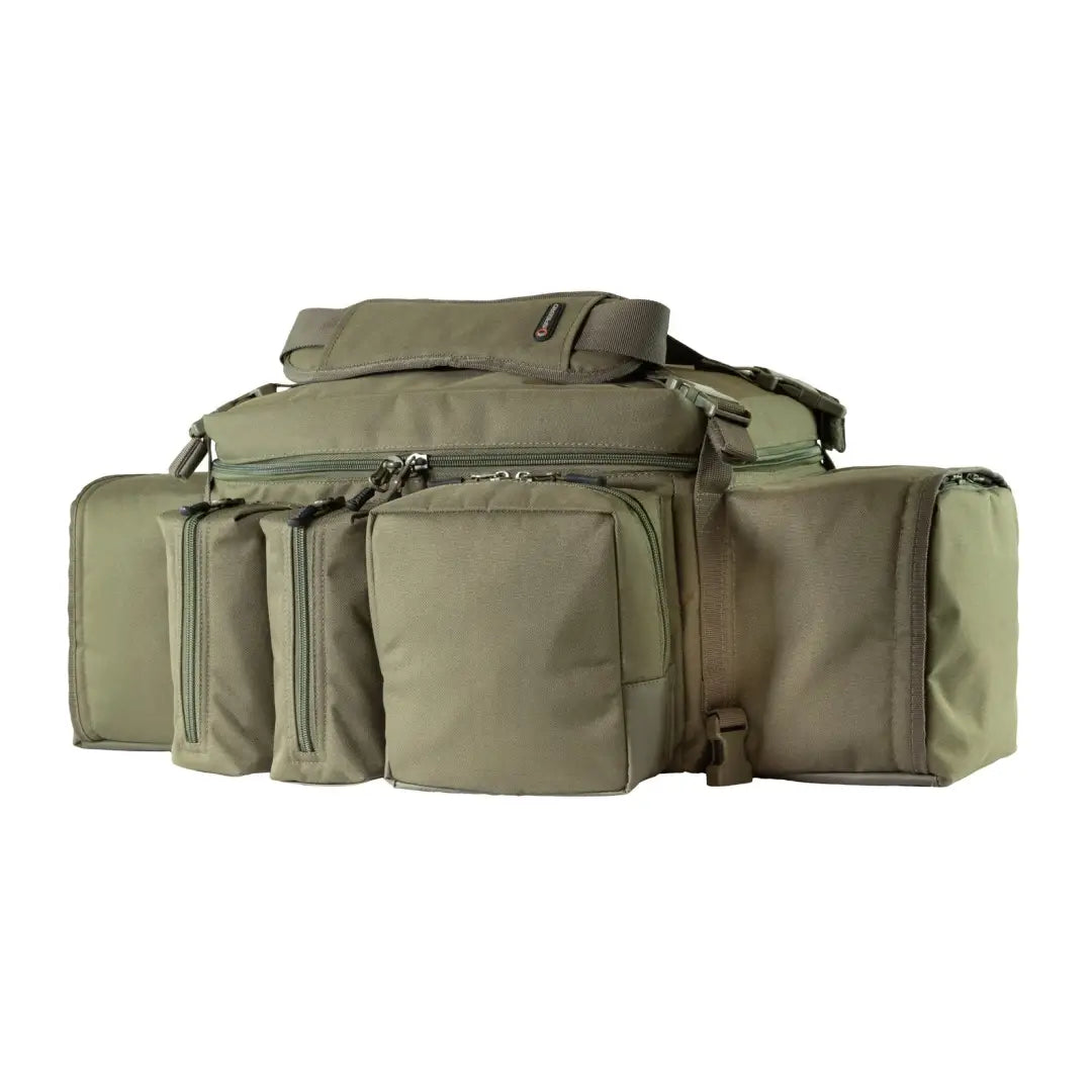 Olive green Speero Modular Carryall with compartments and pouches for easy organization