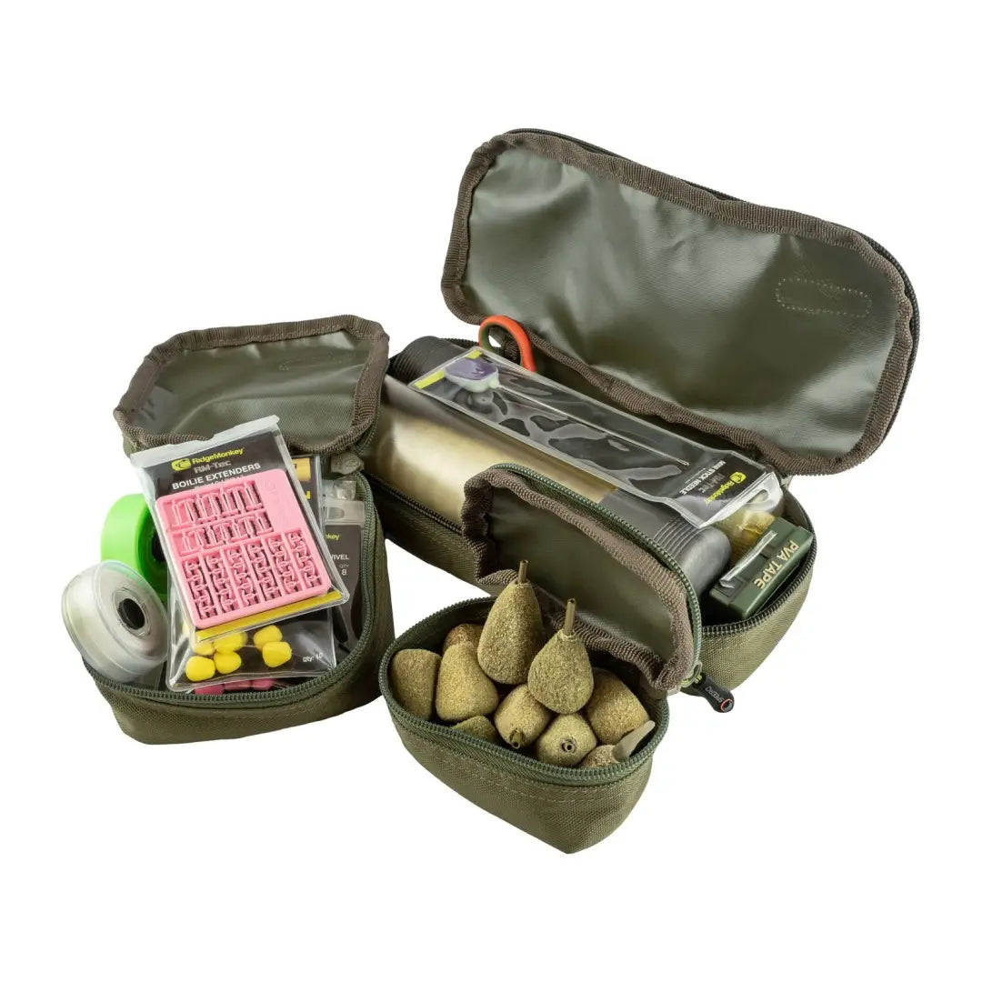 Fishing tackle kit with compartments full of supplies from Speero Pouches Kit