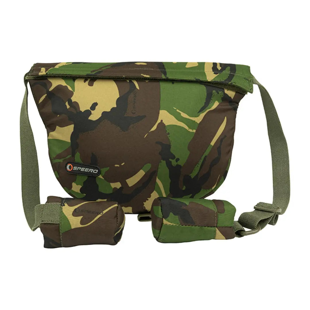 Camouflage messenger bag with adjustable strap, perfect for Speero Reel Pouch System