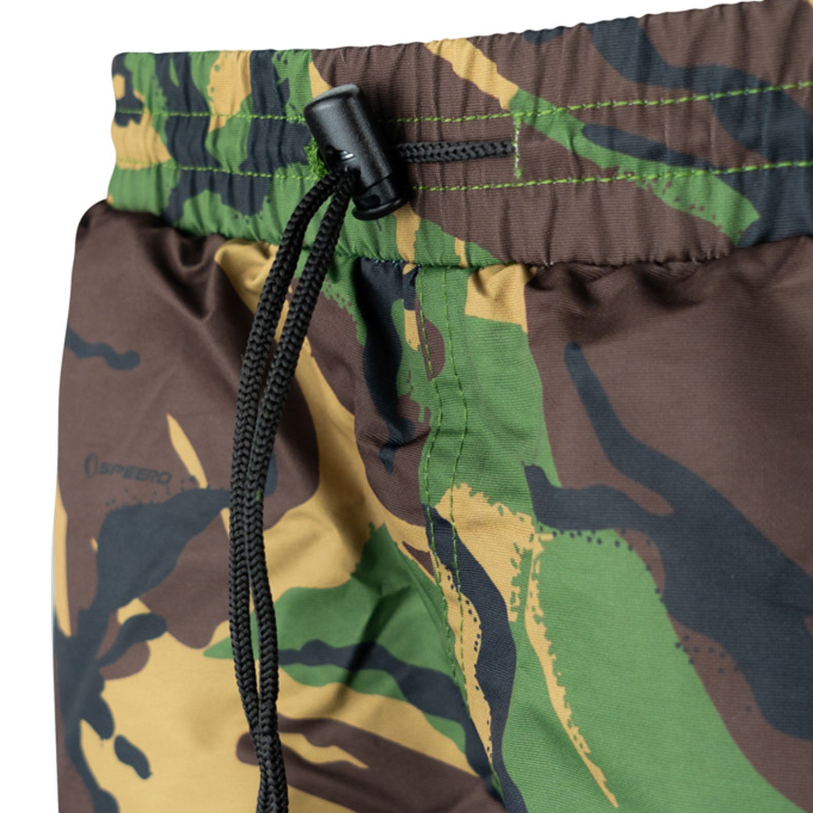 Camouflage drawstring shorts from Speero Sirius Tech-Lite Trousers for stylish outdoor wear