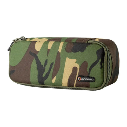 Camouflage zippered Speero Tuff Pouch for storing pencils and accessories