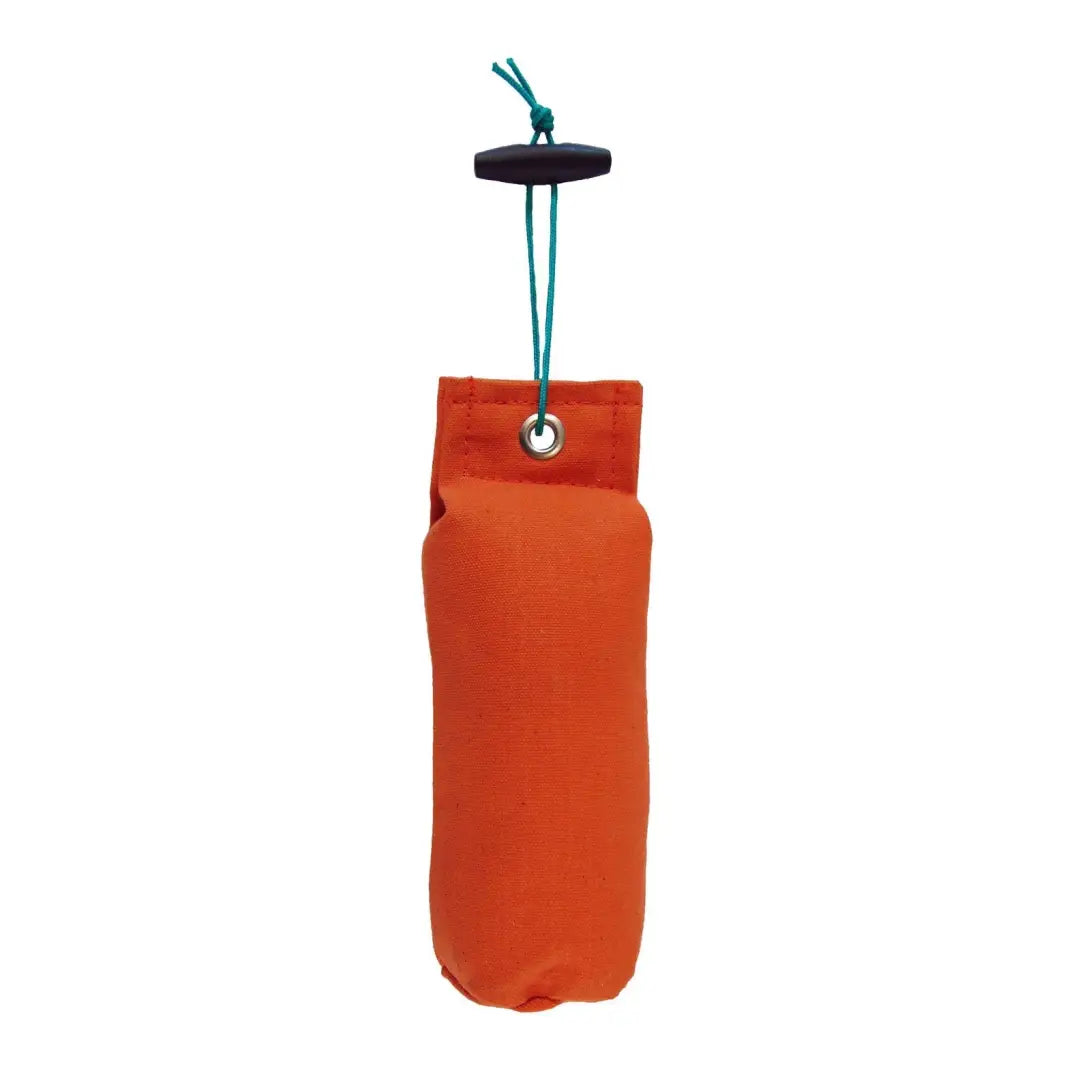 Orange drawstring pouch for Sporting Saint Flight Dummy perfect for easy storage and transport