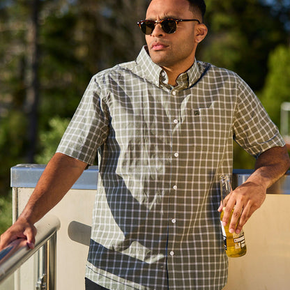 Man in plaid shirt wearing Swanndri Lancewood, perfect for country clothing and outdoors