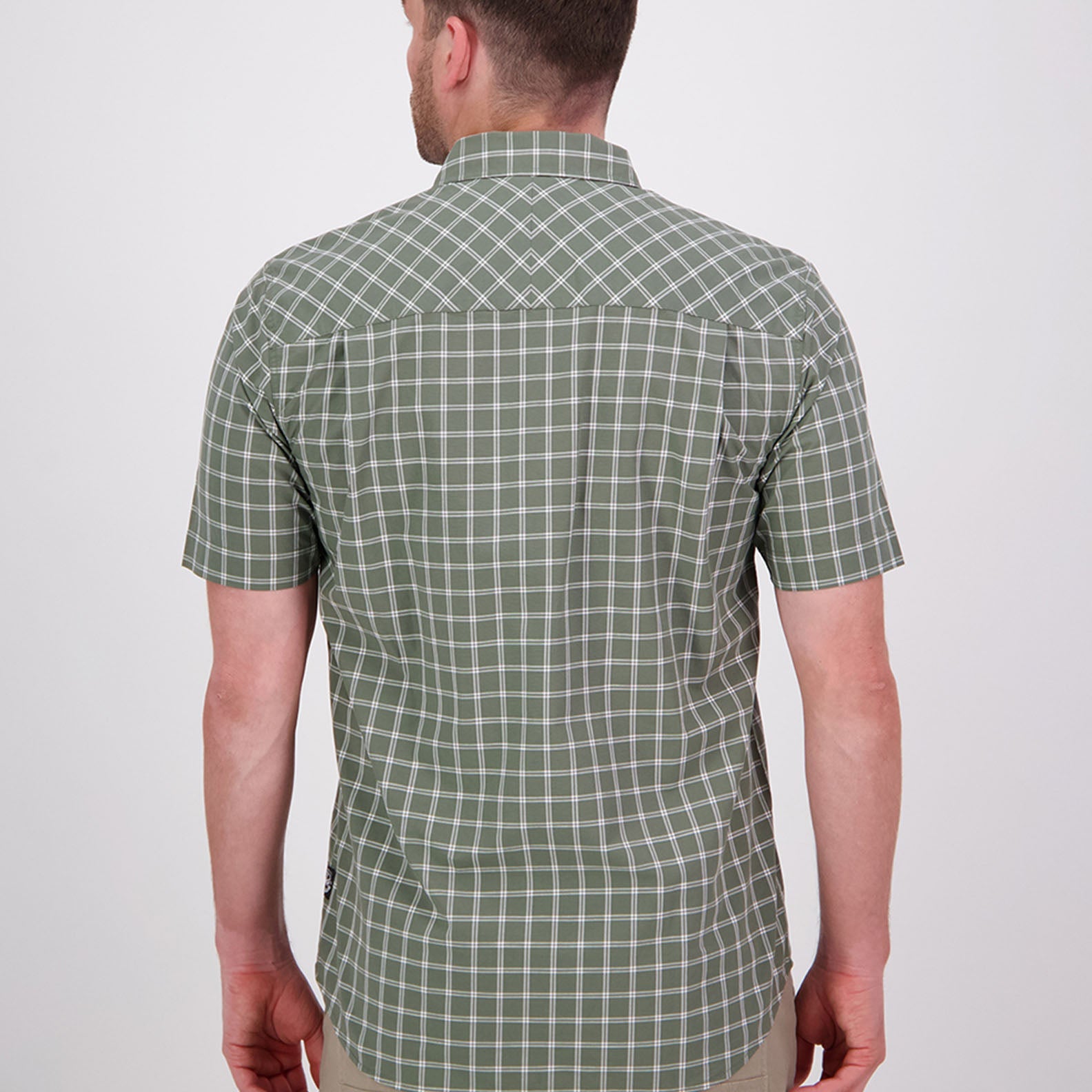 Green plaid Swanndri Lancewood short sleeve shirt perfect for casual outings