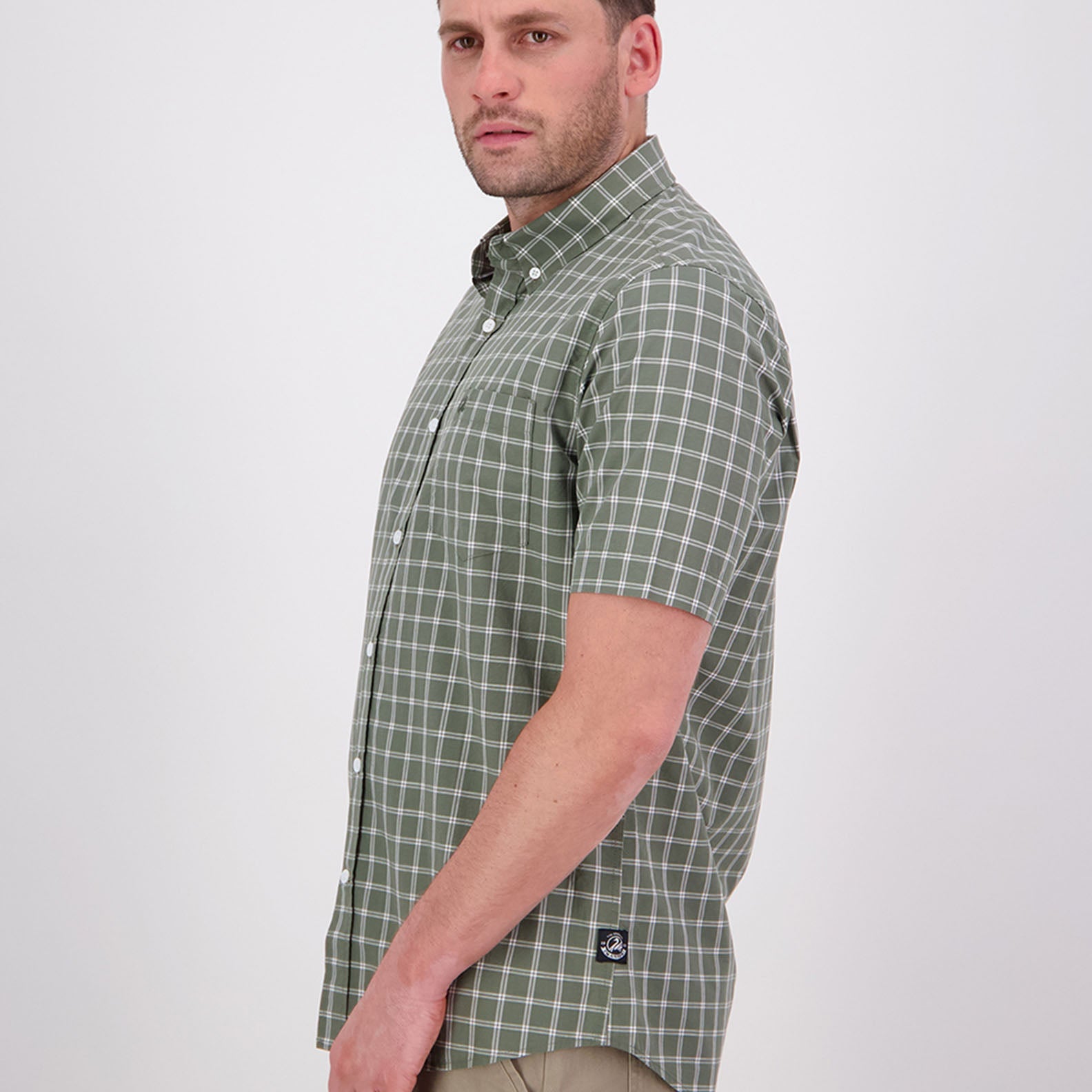 Swanndri Lancewood Short Sleeve Shirt in green plaid for country clothing and outdoor adventures