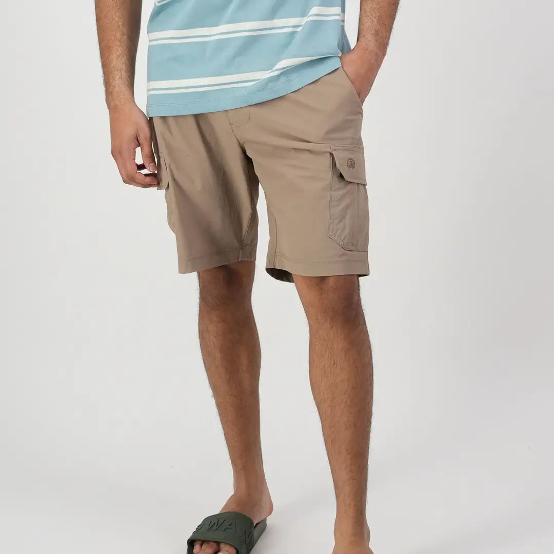 Khaki cargo shorts from Swanndri, perfect for hunting and outdoor adventures