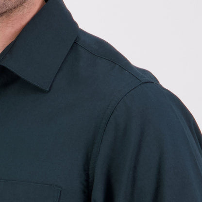 Dark blue Swanndri Paihia V2 Short Sleeve Shirt, the ultimate summer staple