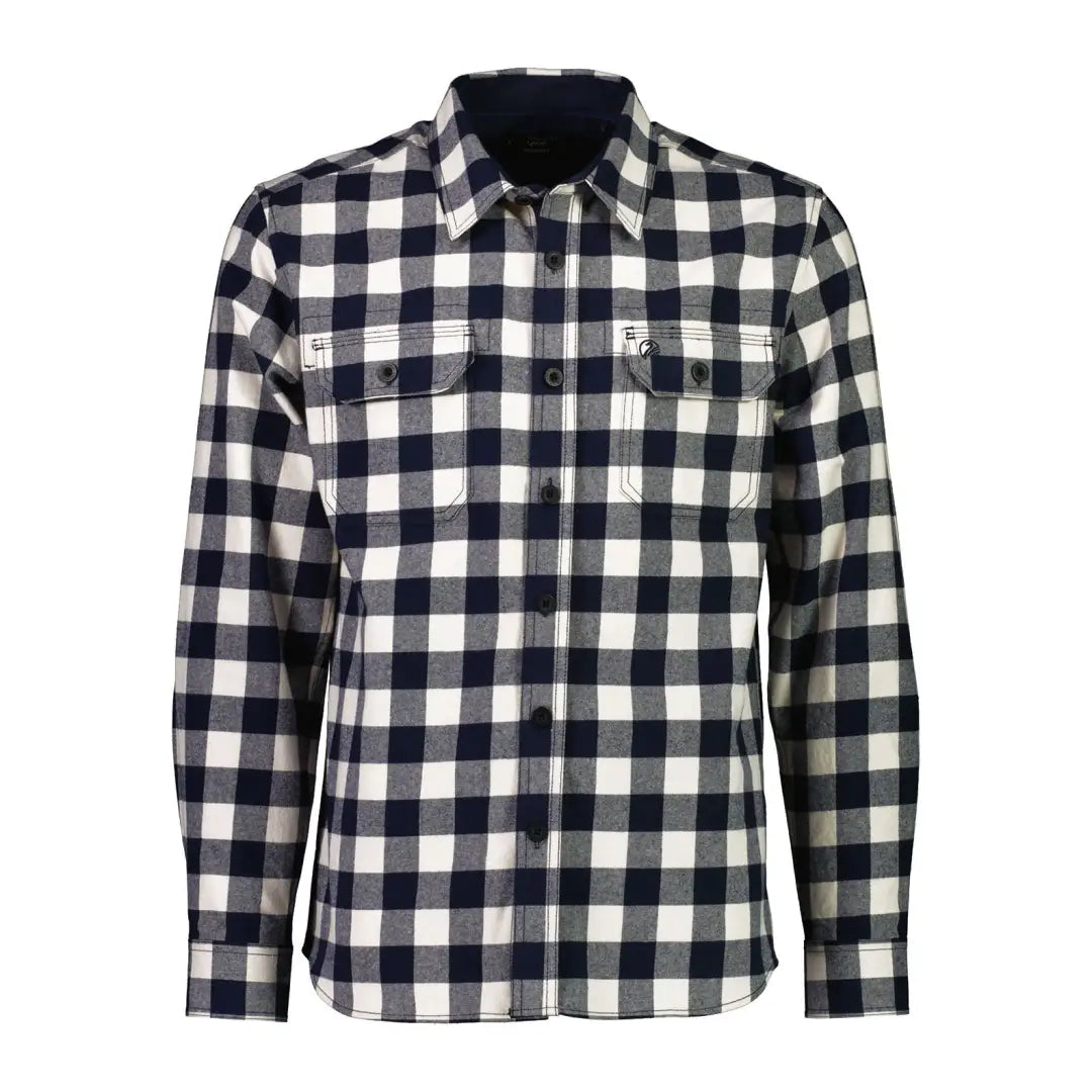 Swanndri Taranaki Tailor Long Sleeve Shirt in navy sandshell, perfect for country clothing and hunting