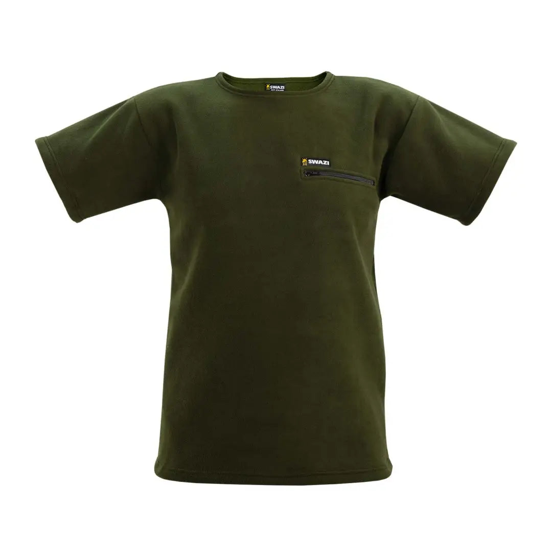 Dark green Bushmans Tee with chest pocket, perfect for country clothing and hunting