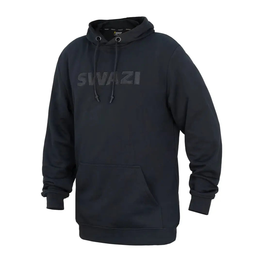 Black hooded sweatshirt with SIVAZI print, perfect for country clothing and outdoor adventures