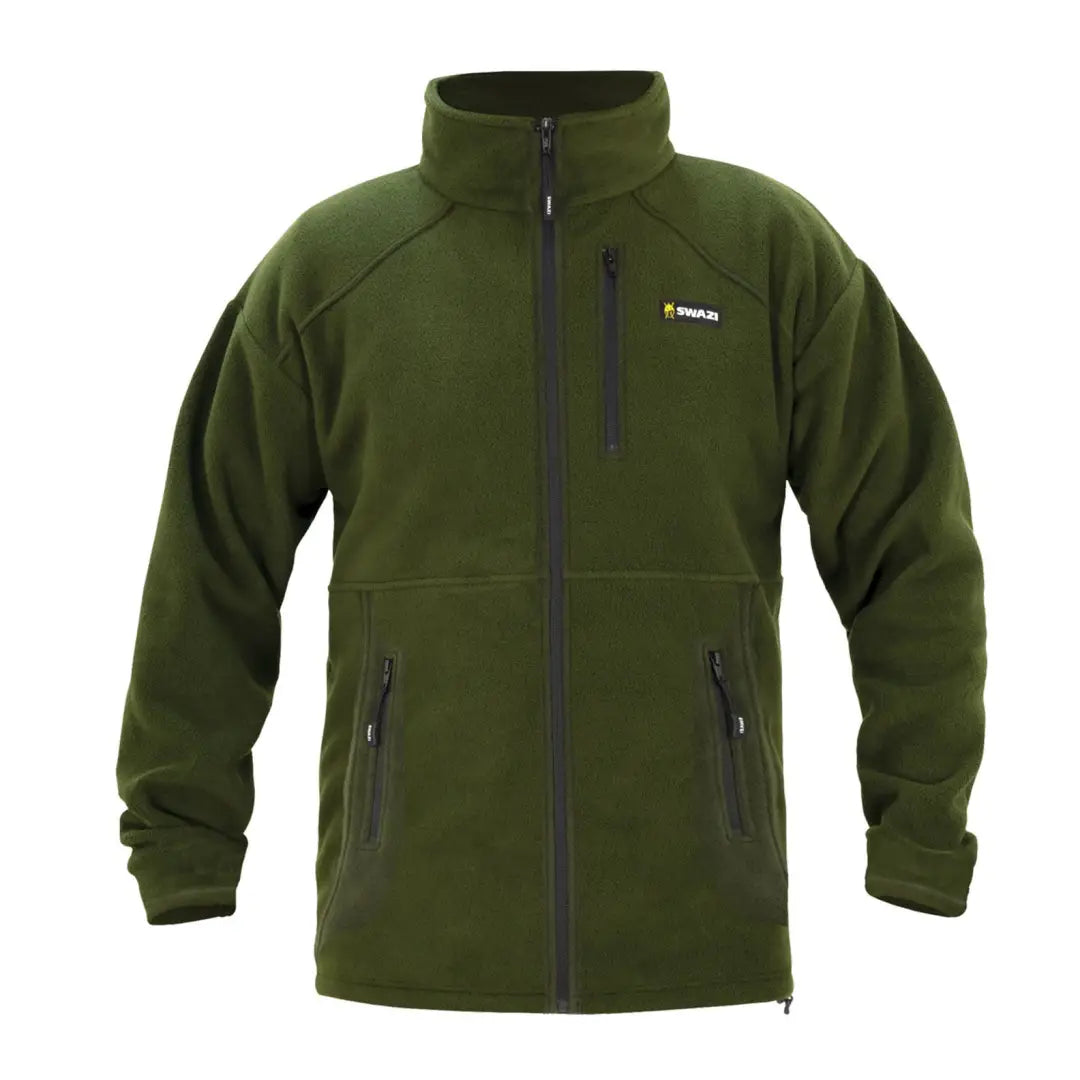 Green Swazi Muskox Jacket made of high-quality 280gsm polar fleece with multiple pockets