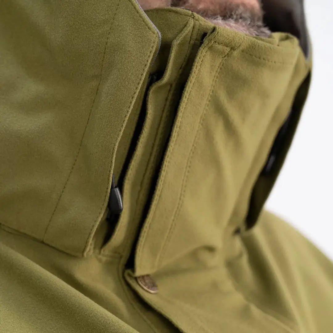 Olive green Swazi Wapiti XP Jacket Tussock, perfect for an outdoors person wanting style