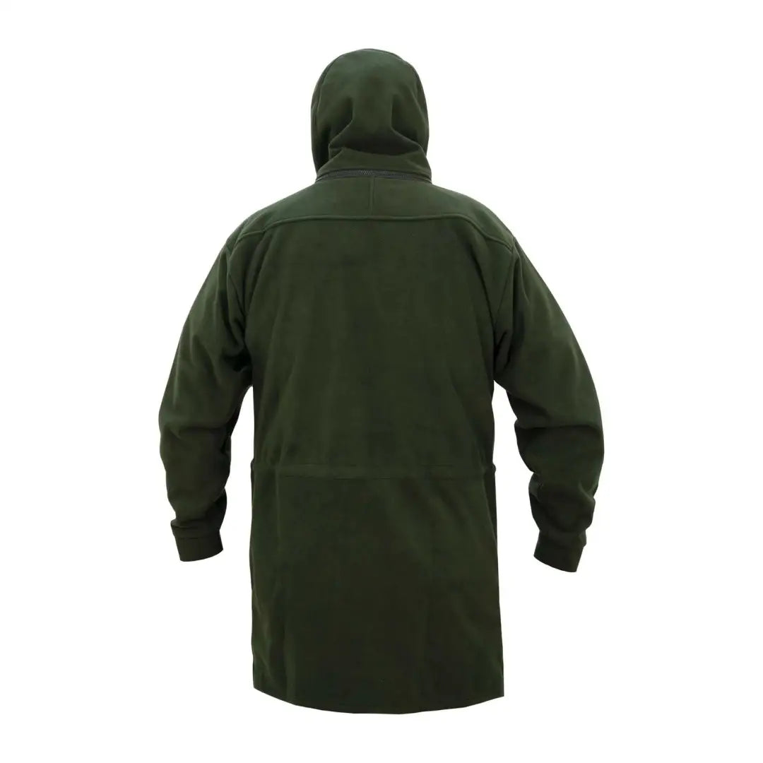 Dark green Swazi Windriver Jacket with full-length zipper, featuring Aegis® Windshield fleece