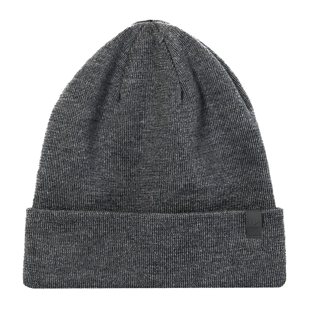 Gray knit Tilley Hydrowool Beanie, perfect for country clothing and outdoor hunting