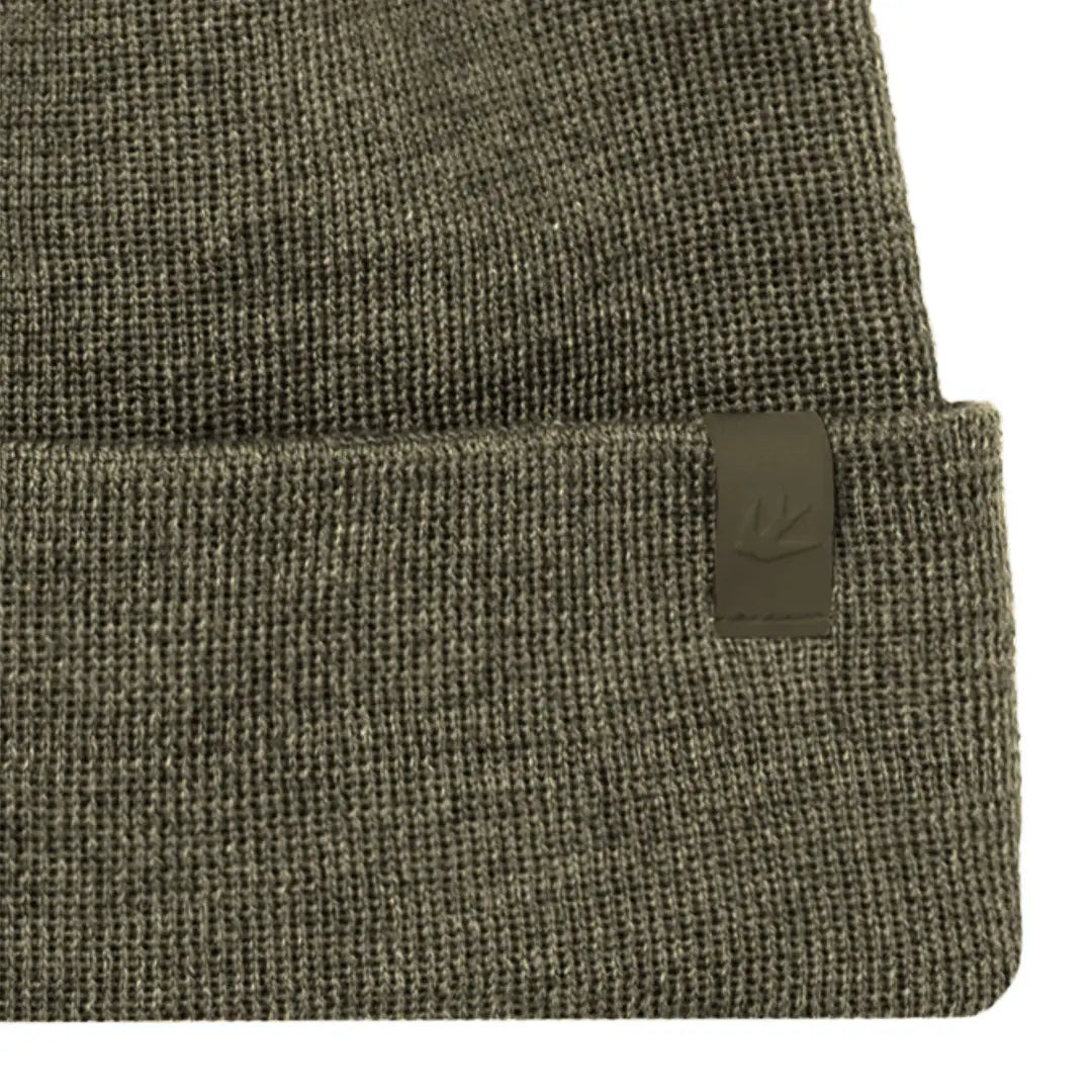 Olive green knit Tilley Hydrowool Beanie perfect for country clothing and outdoors adventures