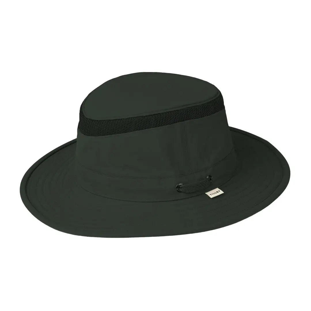 Dark green Tilley LTM5 Airflo Hat with black band, perfect for sun protection