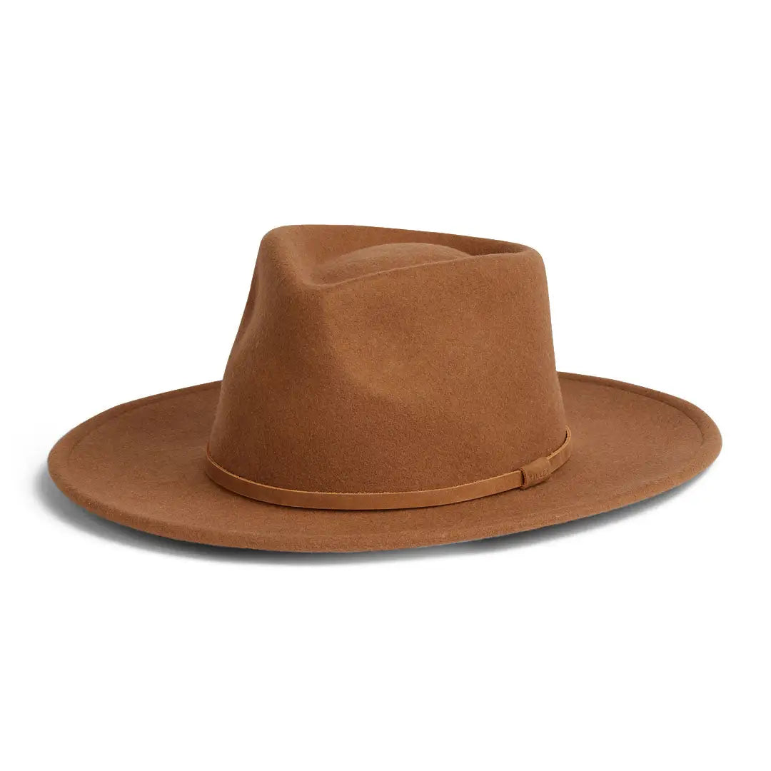 Brown wide-brimmed fedora, ideal for country clothing and hunting, Tilley New Jasper Hat