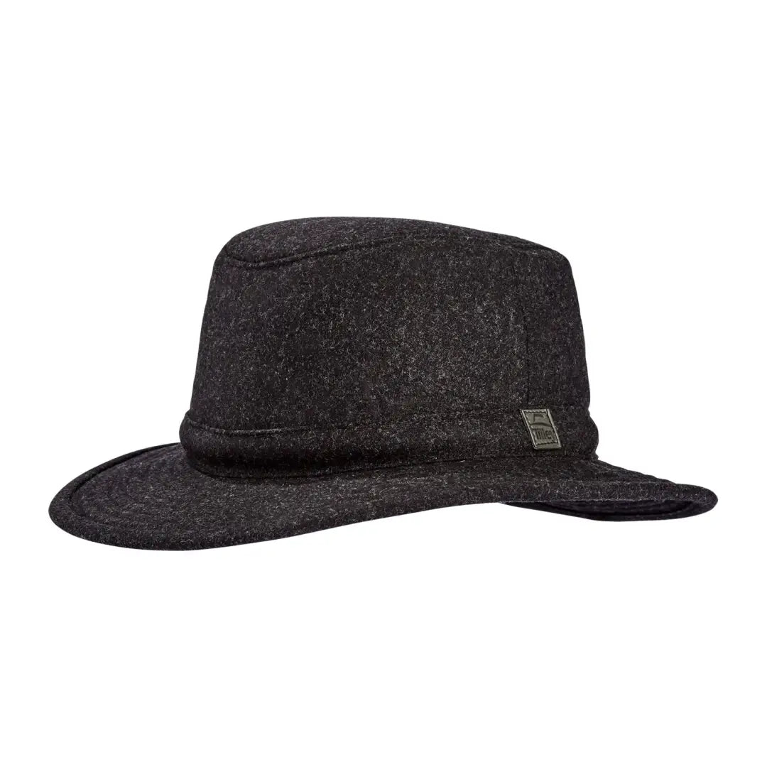 Dark gray Tilley TTW2 Tec-Wool Hat with logo, perfect for country clothing and hunting