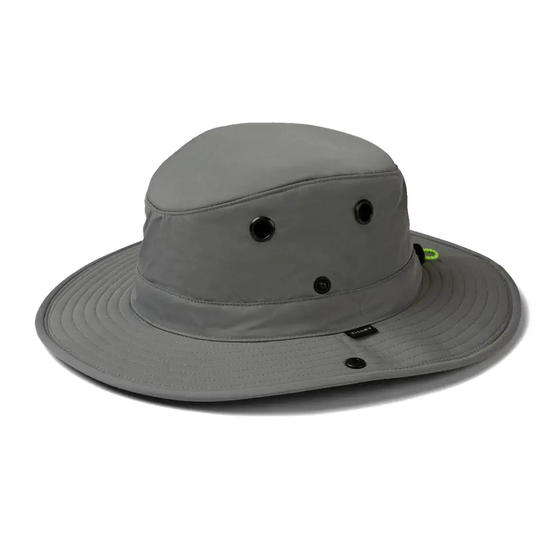 Gray Tilley TWS1 All Weather Hat for sun protection with ventilation holes