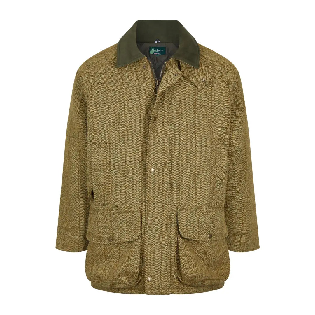 Tweed Shooting Jacket featuring a corduroy collar and handy pockets for outdoor adventures