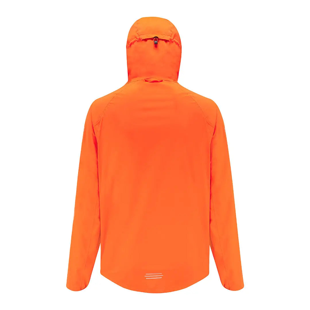 Bright orange Venture Ultralight Performance Running Jacket with zipper for ultimate performance